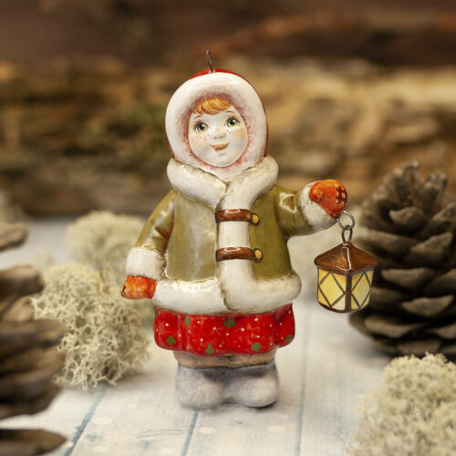 Ёлочная игрушка Любава с фонариком фото