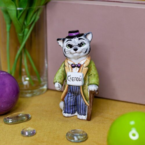 Ёлочная игрушка кот Базилио (Коллекция «Буратино») фото