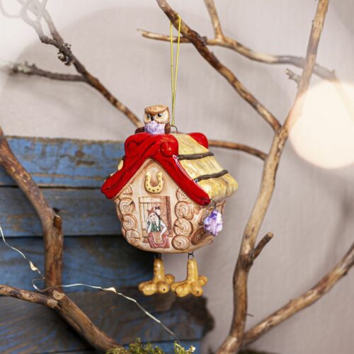 Ёлочное украшение Избушка на курьих ножках (коллекция Сказки с продолжением) фото