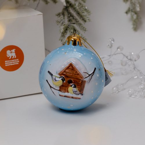 Шар голубой со скворечником фото