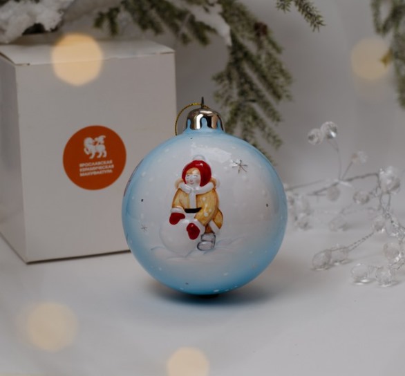 Шар голубой с девочкой фото