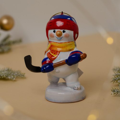 Cнеговик хоккеист фото