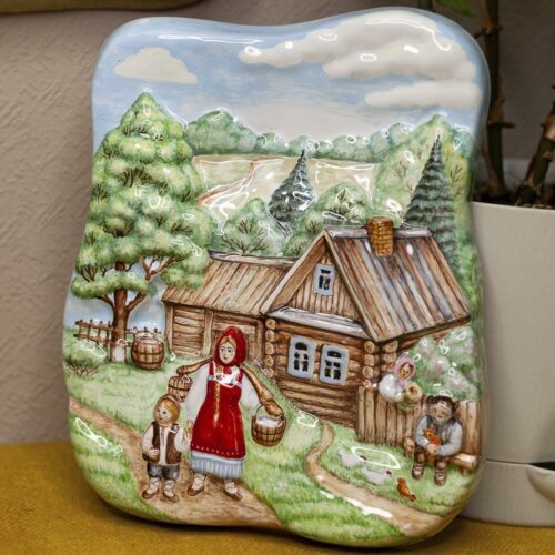 Рельеф «Деревенское лето» (малый с бабой) фото