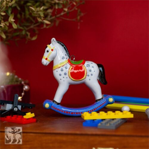 Лошадка качалка красное седло фото