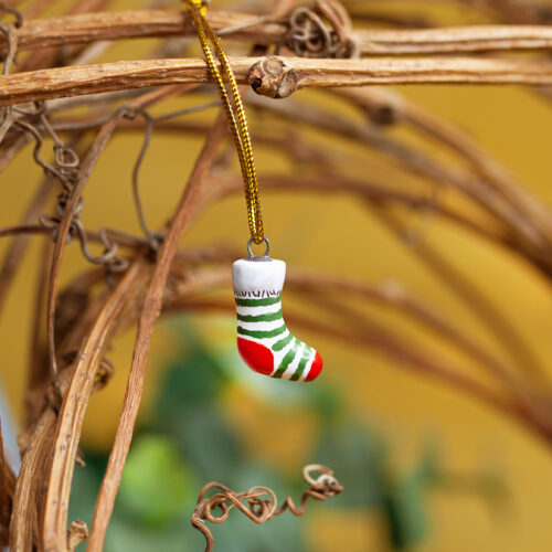 Носочек мини изделие Размер: 2.3 × 0.7 × 2 см, вес: 10ГР фото