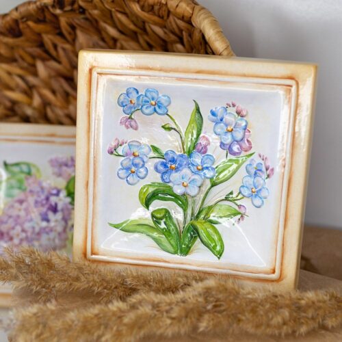 Незабудки декоративная плитка фото