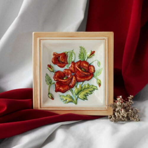 Маки декоративная плитка фото