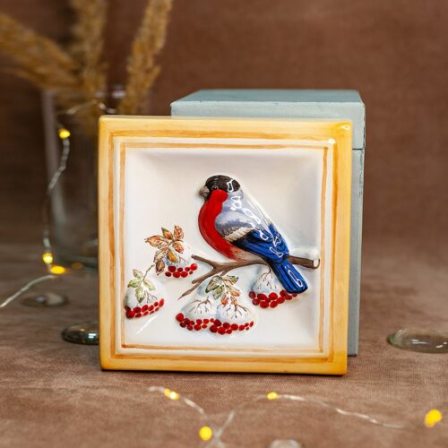 Снегирь декоративная плитка фото