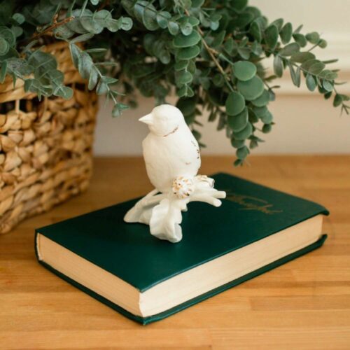 Фигурка Щегол (фарфор, золото) фото