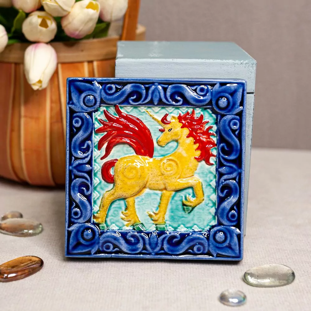 Изразец Единорог фото