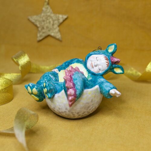 Малыш Дракоша бирюзовый фото