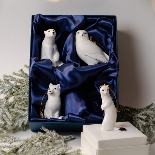 Набор ёлочных игрушек Полярные (фарфор) Набор ёлочных игрушек Полярные (фарфор) фото