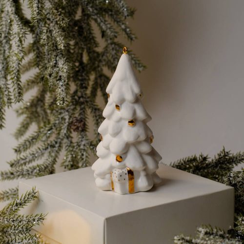 Ёлка с подарками с золотом фарфор фото