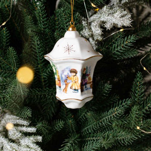 Фонарик Китайский белый дети (фарфор) фото