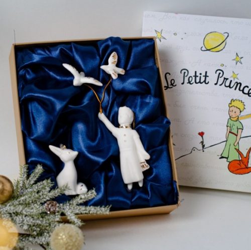 Набор маленький принц летит, лис (фарфор) фото